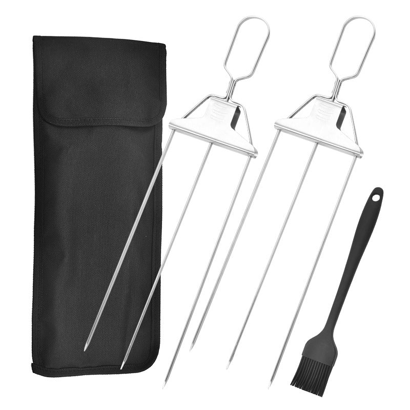 SkewerPro™ | 3-Voudige Barbecuespiesen