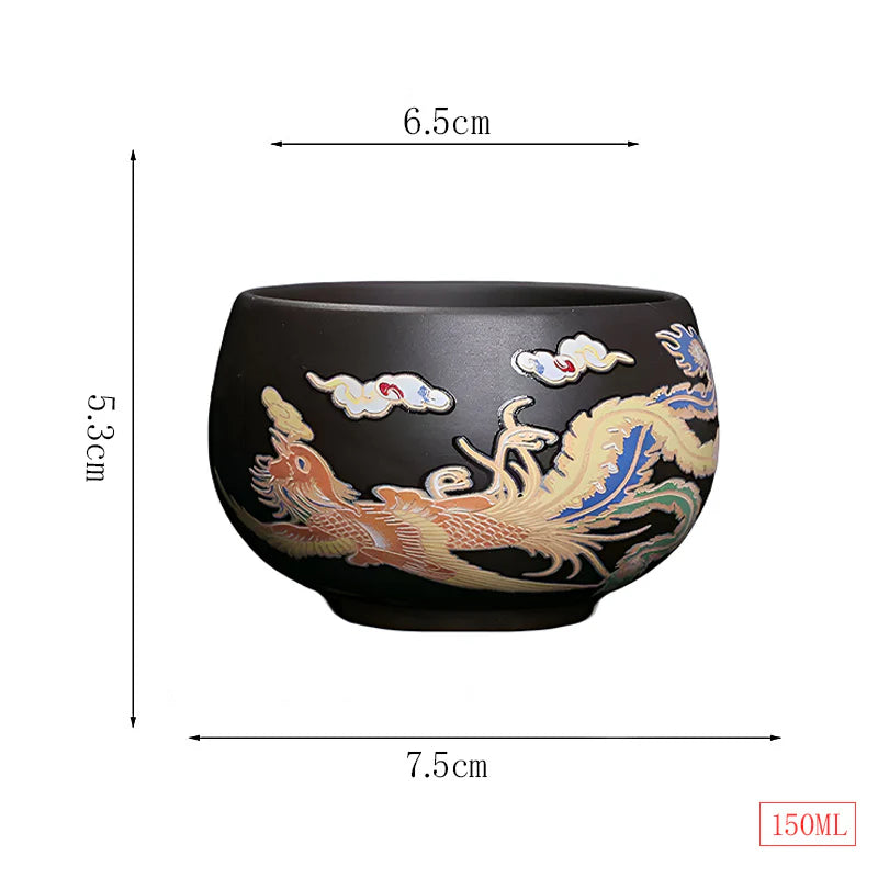 MysticBrew™ | Draak en feniks kleurveranderende theepot