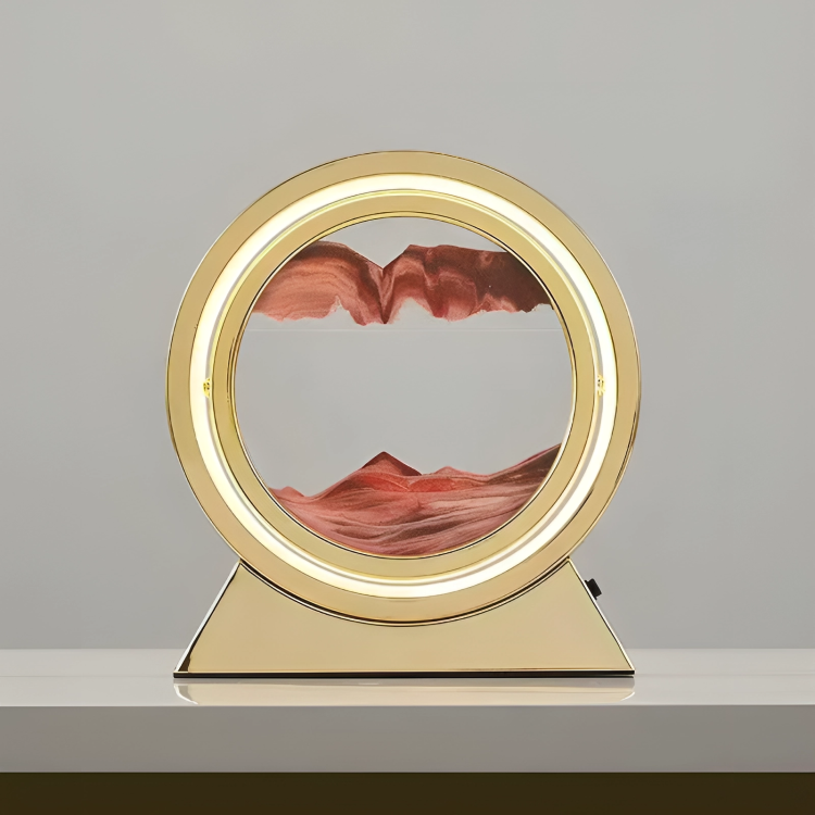 SandAura™ | Creatieve drijfzand zandloper tafellamp