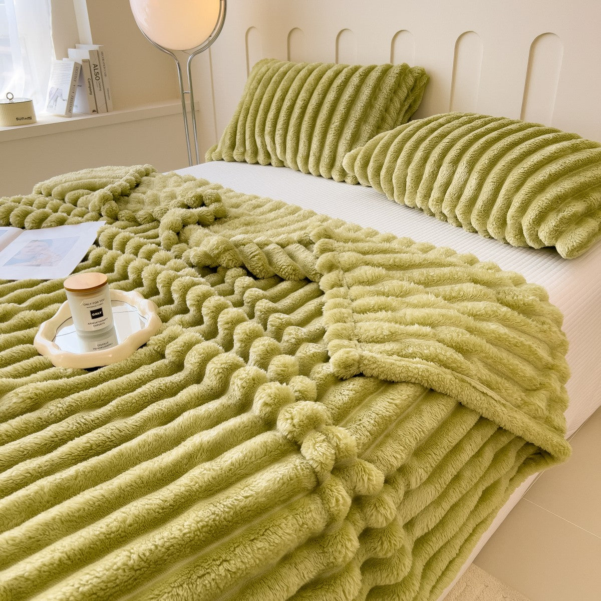 FluffyWrap⢠| Knusse lakenhoes - pluche deken