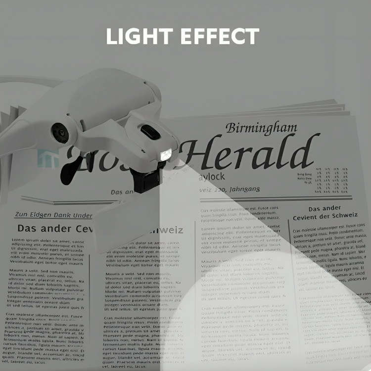 FocusLens⢠| Vergrootglas hoofdband met LED-lampje