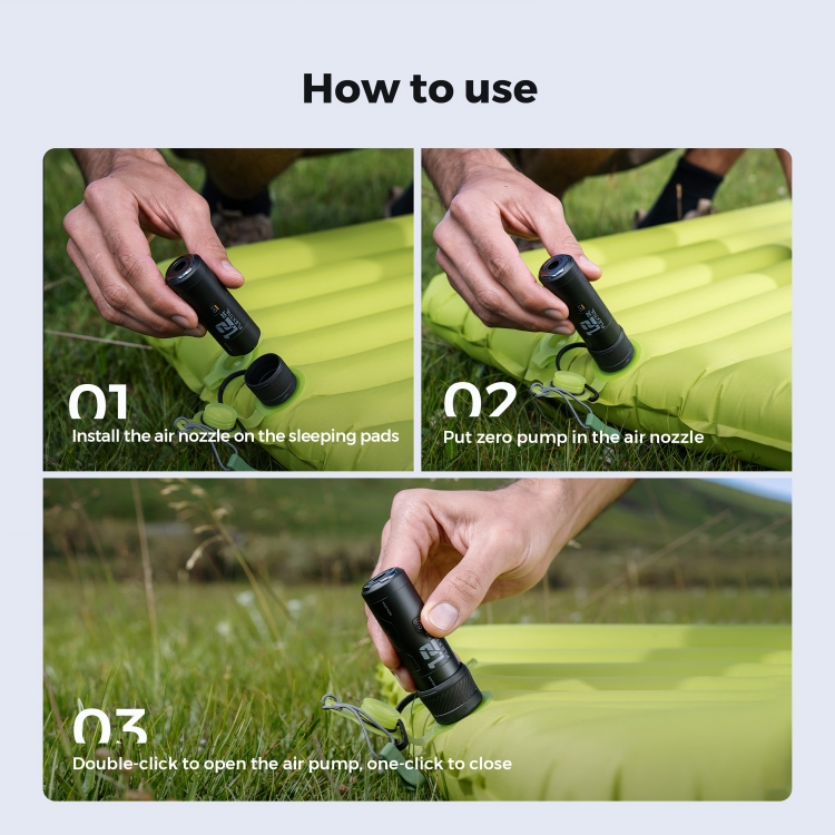 AirZap⢠| Draagbare mini luchtpomp