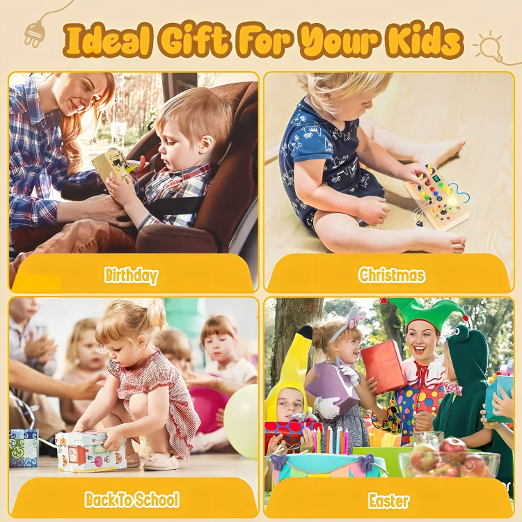 TIJDELIJK 50% KORTING | SwitchPlay™ | Montessori LED activiteitenbord voor kinderen