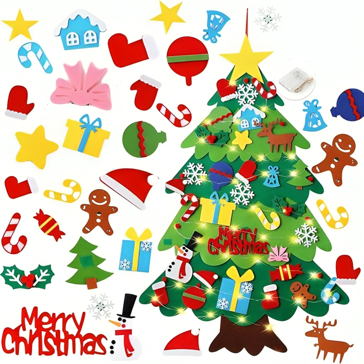 50% OFF VANDAAG | JollyTree™ | DIY vilten kerstboom voor kinderen