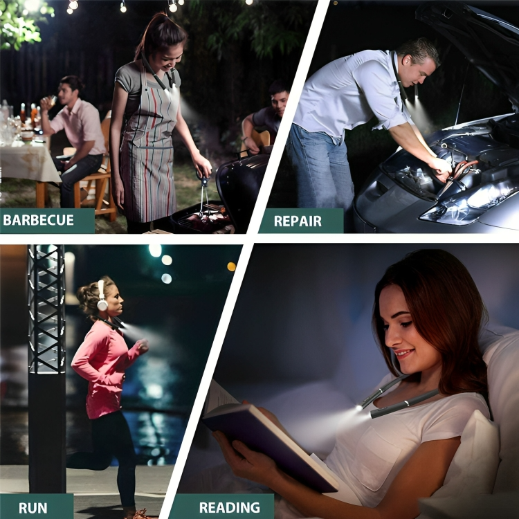 TIJDELIJK 50% KORTING | FlexiBeam™ | Flexibele handsfree LED-halslamp Leeslamp