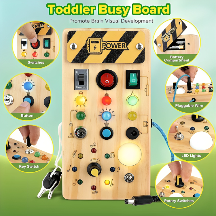 TIJDELIJK 50% KORTING | SwitchPlay™ | Montessori LED activiteitenbord voor kinderen