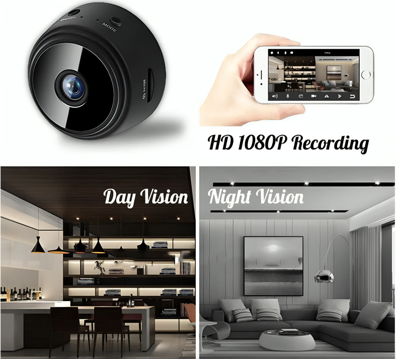 TIJDELIJK 50% KORTING | MagCam⢠| Bewaking op zakformaat met full HD-helderheid!