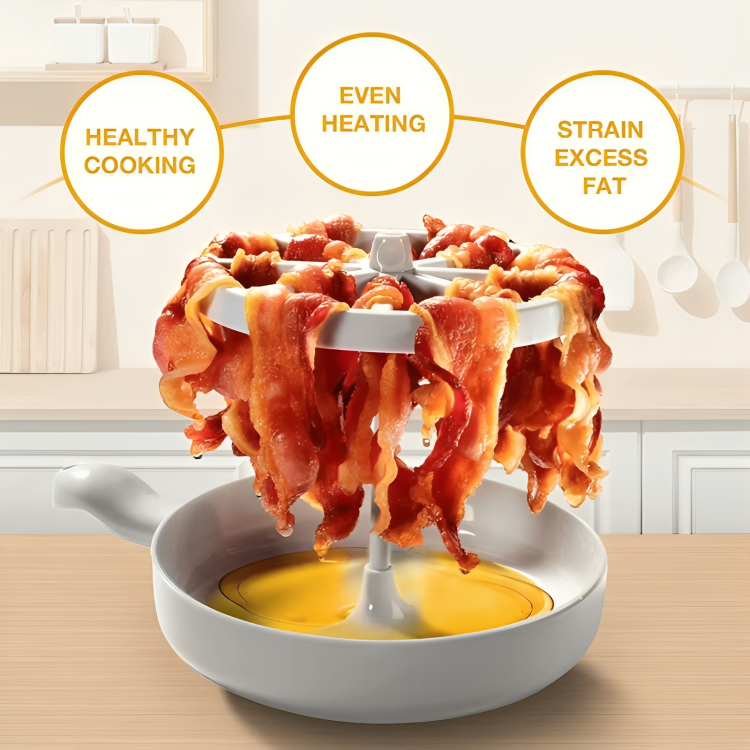 TIJDELIJK 50% KORTING | BaconRush™ | Jouw snelkoppeling naar knapperige bacon zonder schuldgevoel!