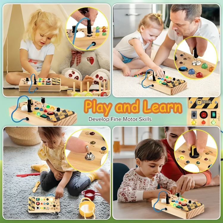 TIJDELIJK 50% KORTING | SwitchPlay™ | Montessori LED activiteitenbord voor kinderen