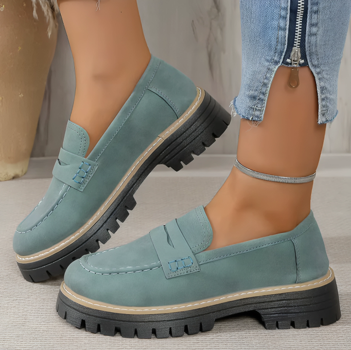 Viora™ | Comfortabele dames plateau loafer schoenen