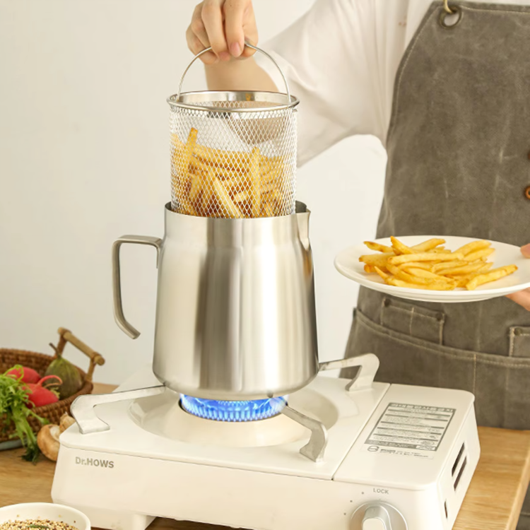 StrainFry™ | Moeiteloos olie filteren en frituren in één!