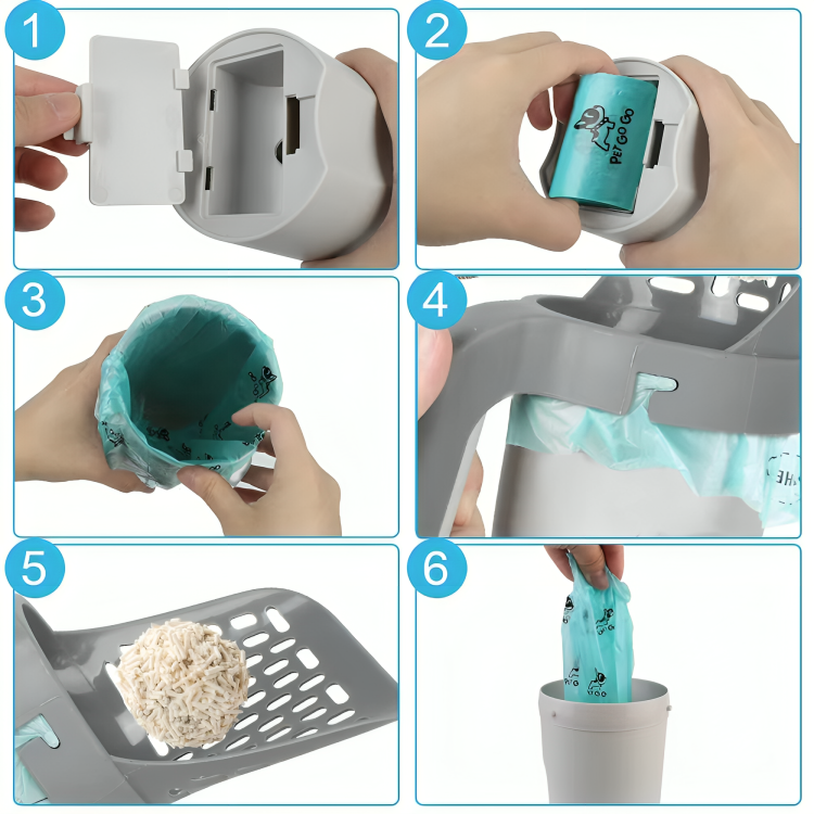 KittyShovel™ | Snel en gemakkelijk kattenbakvulling schoonmaken!