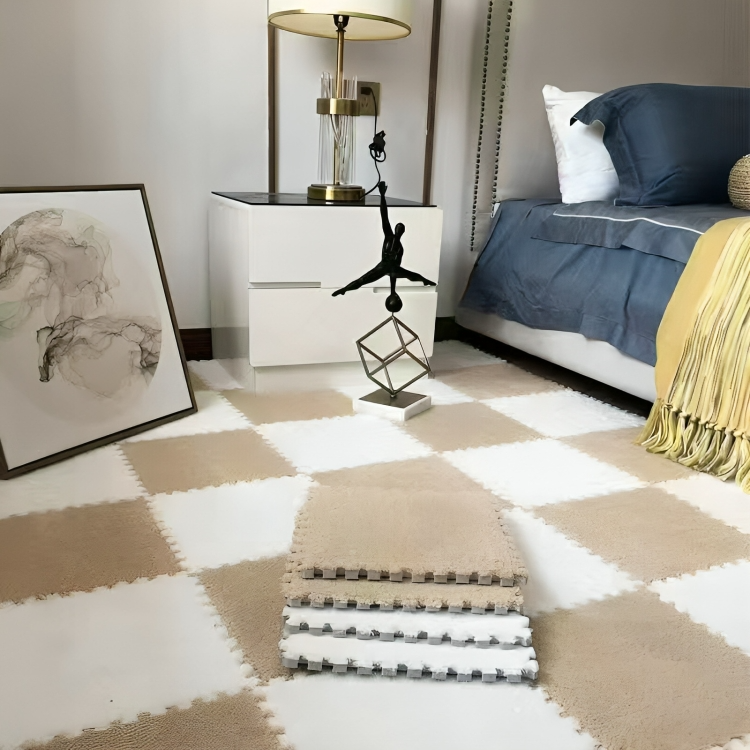 CozyTiles™ | Zacht, warm pluche puzzeldeken