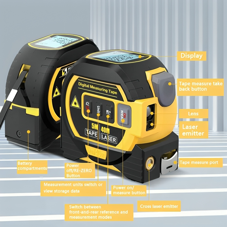 InfraTape⢠| 3-in-1 Precisie lasermaatband