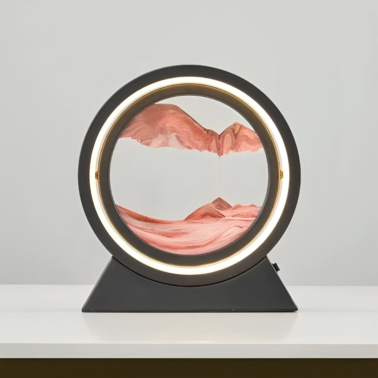 SandAura™ | Creatieve drijfzand zandloper tafellamp