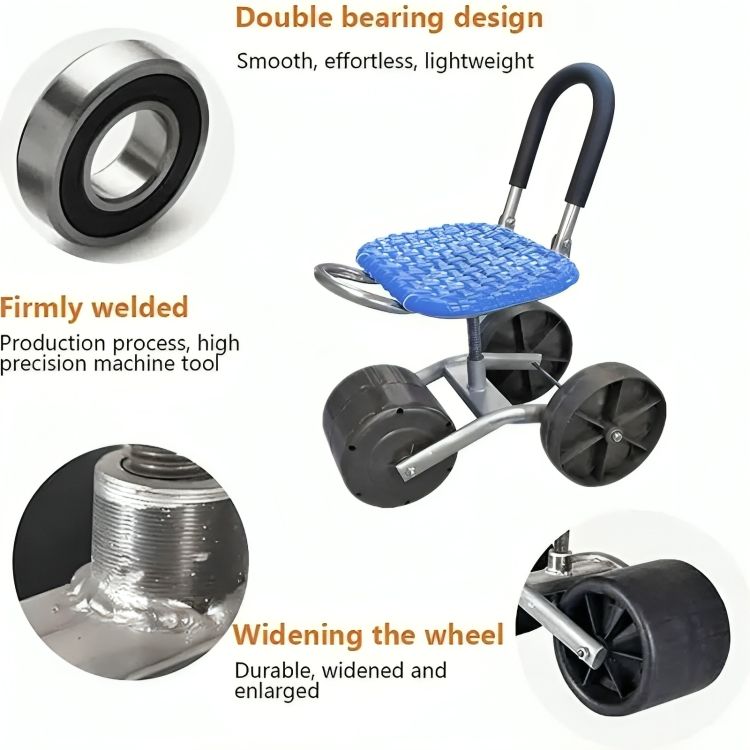 TIJDELIJK 50% KORTING | SpinnySeat™ | 360° ergonomische tuinkruk