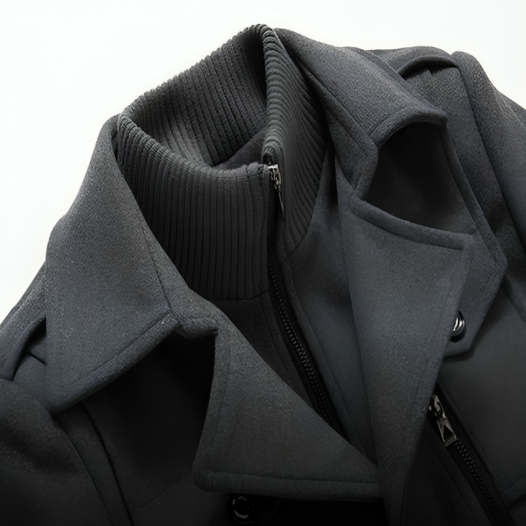 Theodore⢠| Elegante jas met dubbele kraag voor heren