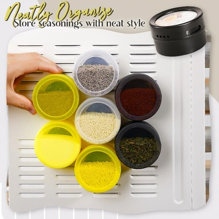 MagSpice⢠| Ruimtebesparende magnetische blikjes voor snelle toegang tot kruiden!