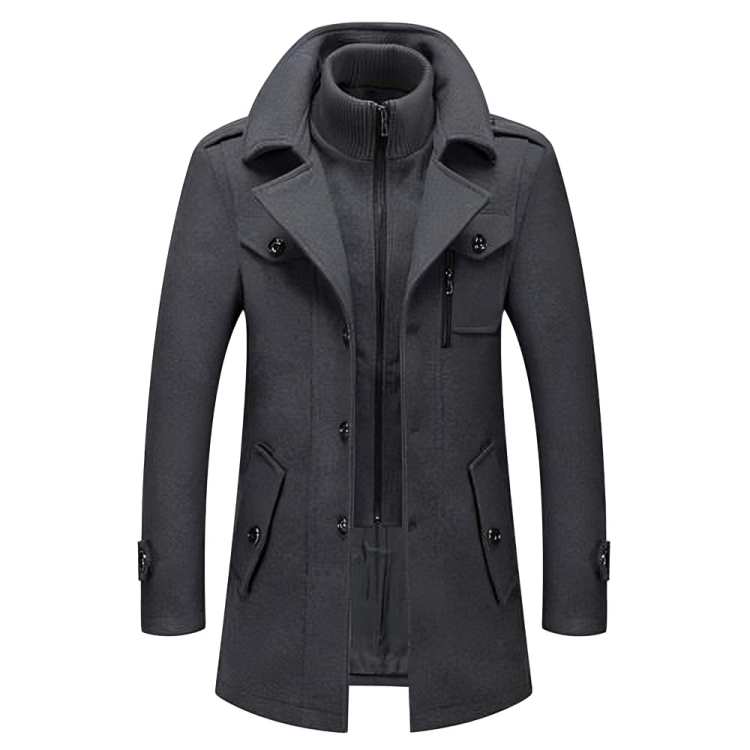 Theodore⢠| Elegante jas met dubbele kraag voor heren