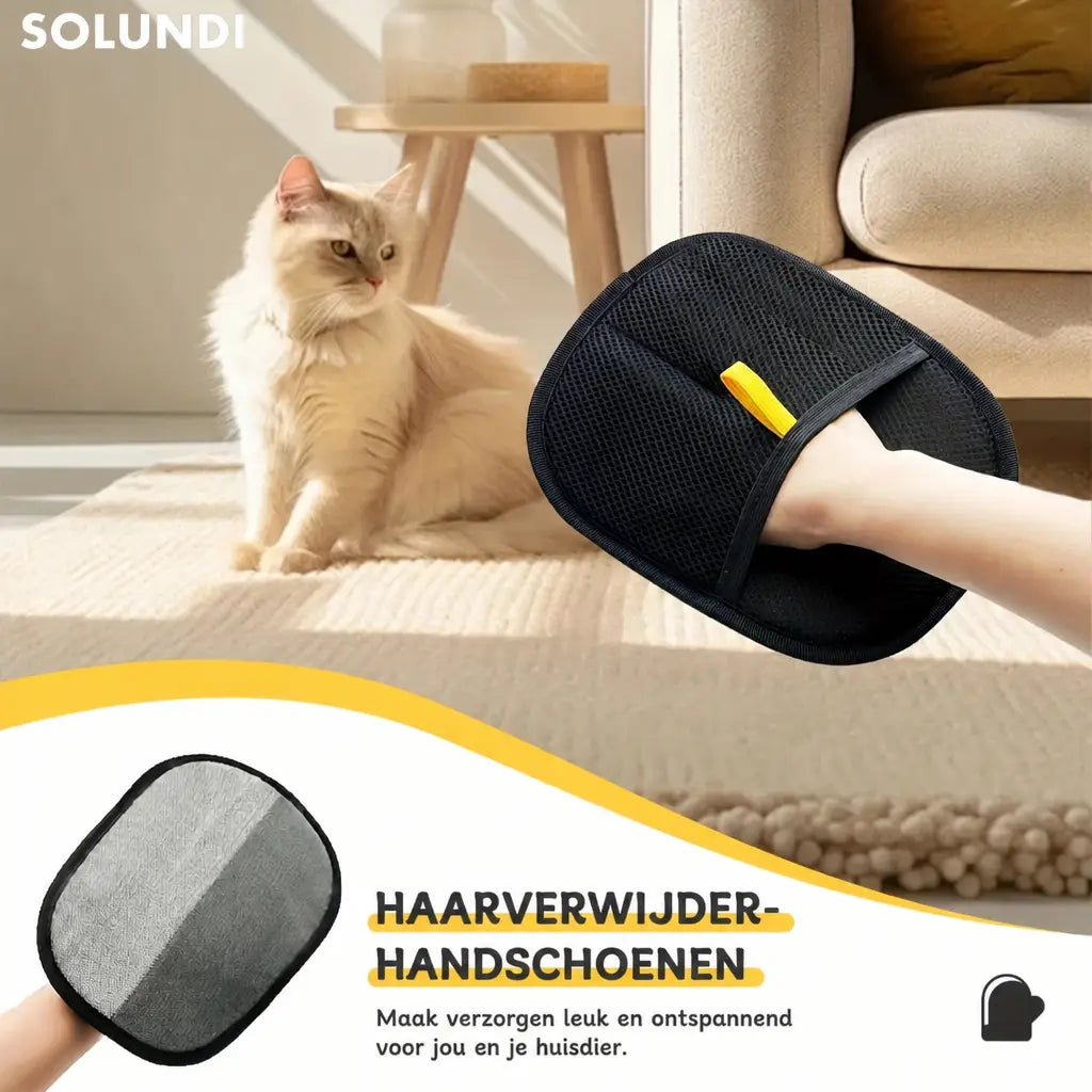 Haarverwijder-handschoenen SOLUNDI