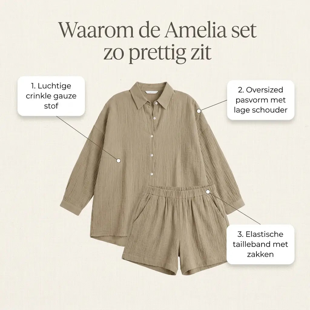 Waarom de Amelia set zo prettig zit