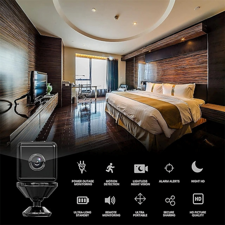 SpyLens⢠| Mini draadloze bewakingscamera 4K