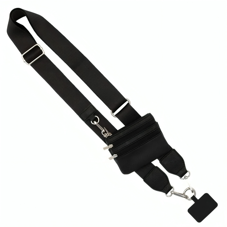 ZipStrap⢠| Multifunctionele mobiele telefoonriem met portemonnee