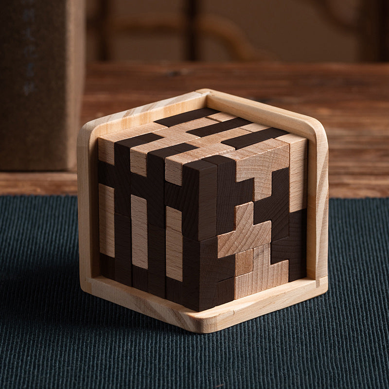 TIJDELIJK 50% KORTING | MindMaze⢠| 3D intelligent houten puzzelspel