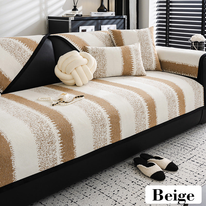 SnugCover™ | Universele antislip gestreepte bankhoes