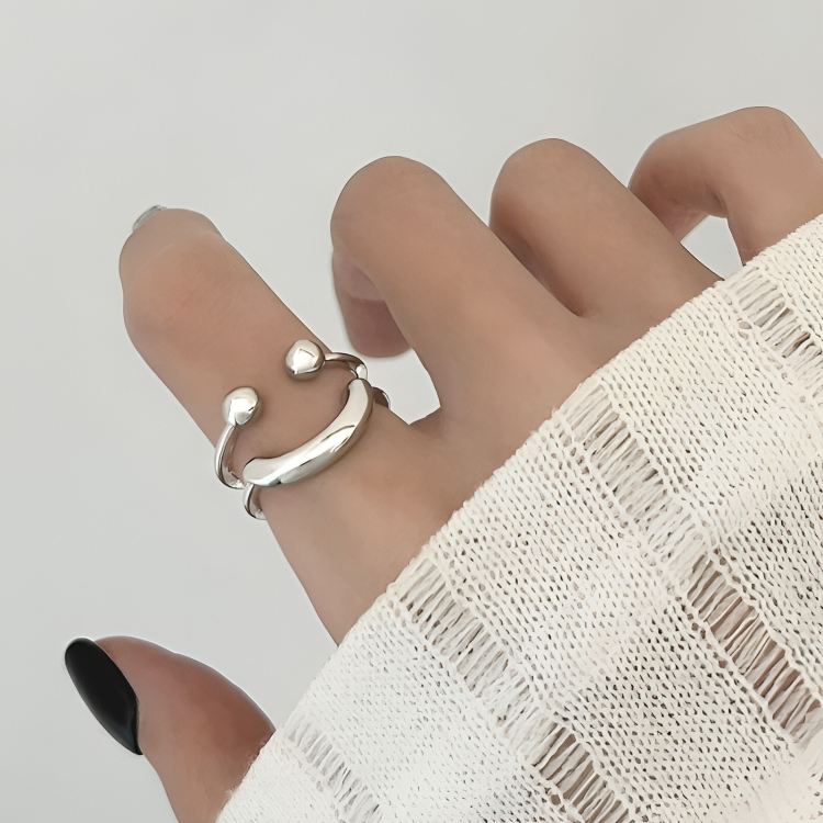 TIJDELIJK 50% KORTING | PositiviRing⢠| Smiley Verstelbare ring