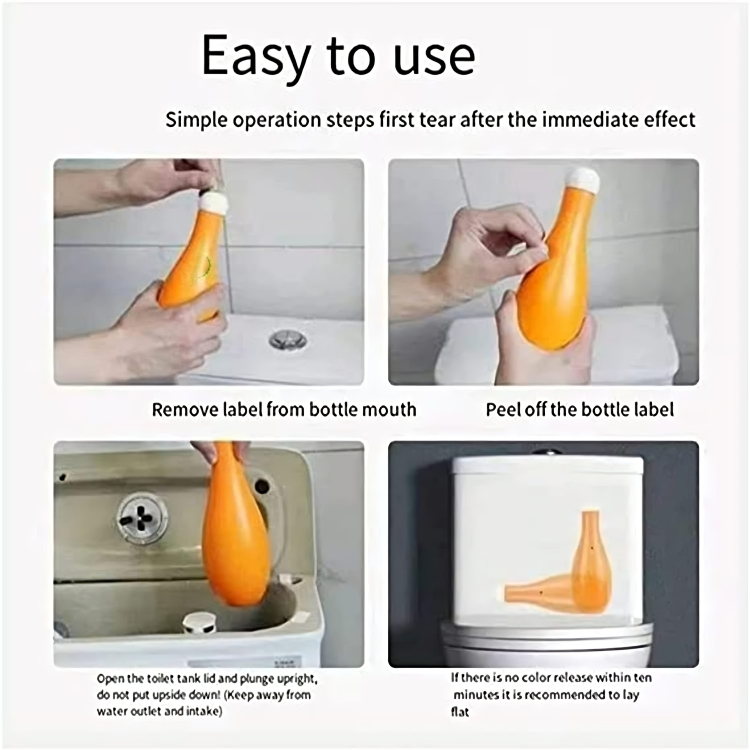 1 + 1 GRATIS VANDAAG | CleanStrike⢠| Bowling pin-vormige toiletpotreiniger