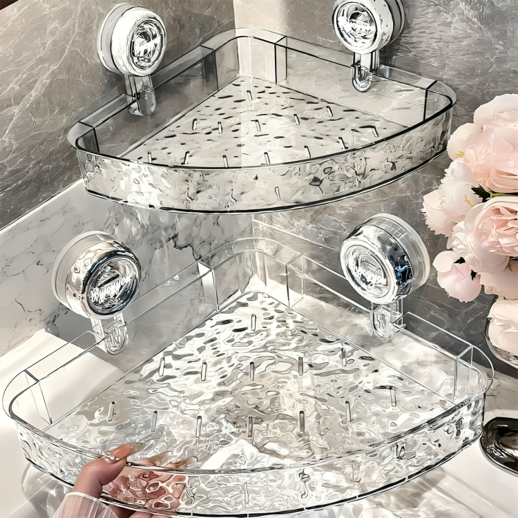 LuxeShelf⢠| Luxe zuignap douche organizer