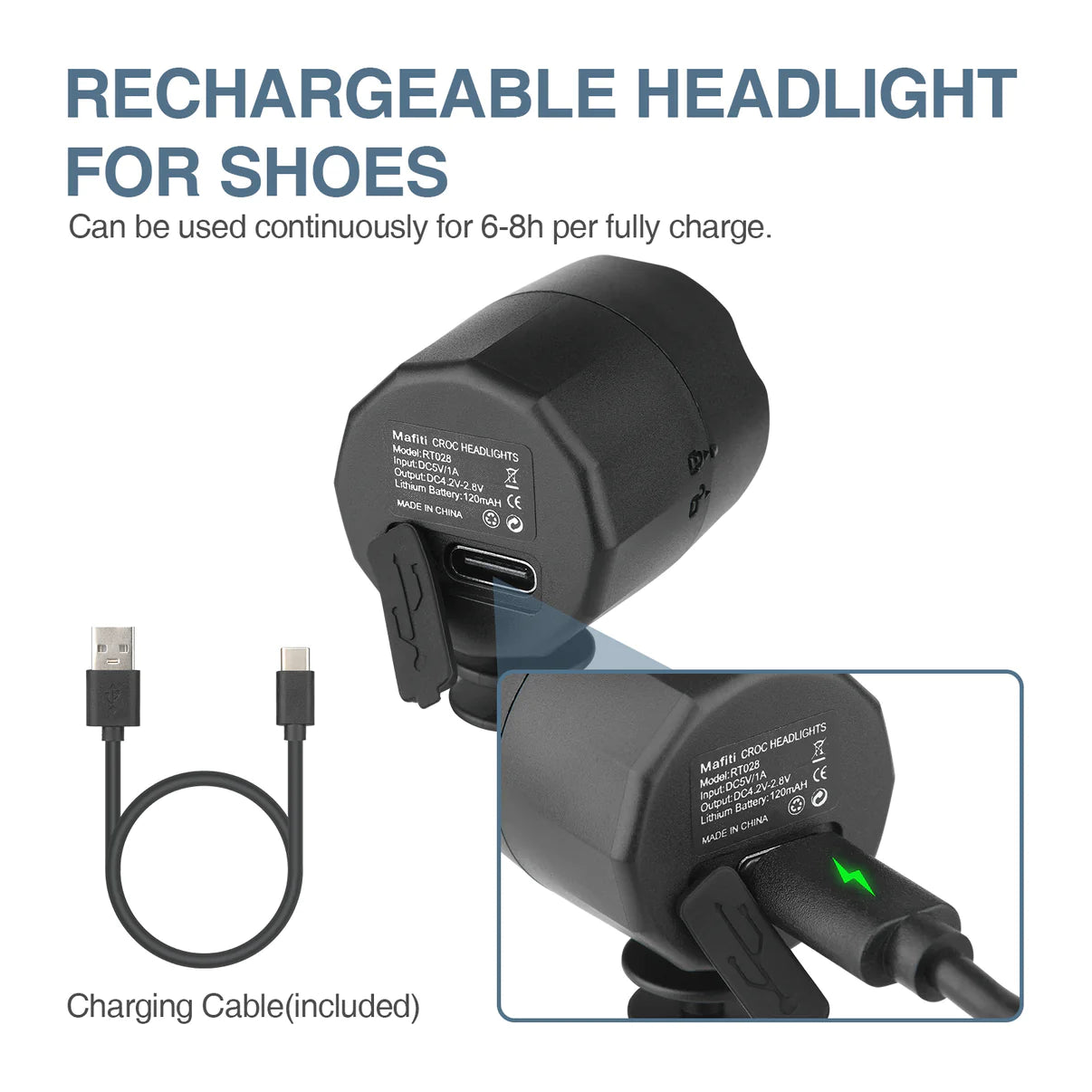 ClogBeams⢠| Mini koplamp clogs hanger