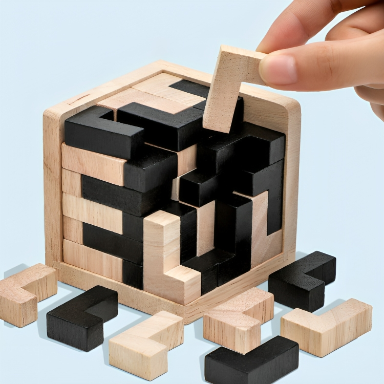 TIJDELIJK 50% KORTING | MindMaze⢠| 3D intelligent houten puzzelspel