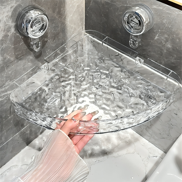 LuxeShelf⢠| Luxe zuignap douche organizer