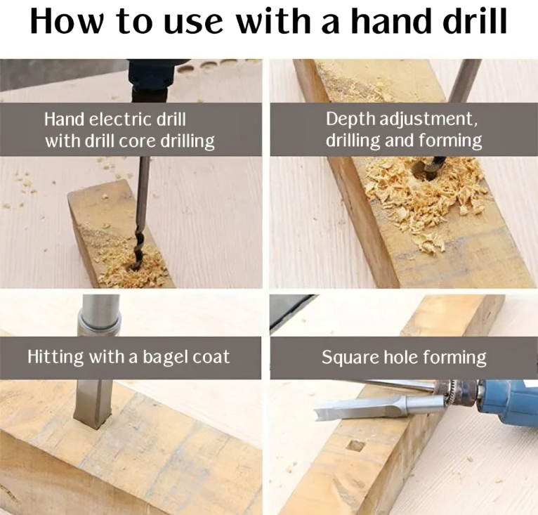 TIJDELIJK 50% KORTING | ChiselPro™ | Vierkante gaten houtboren