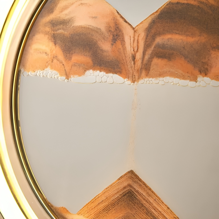 SandAura™ | Creatieve drijfzand zandloper tafellamp