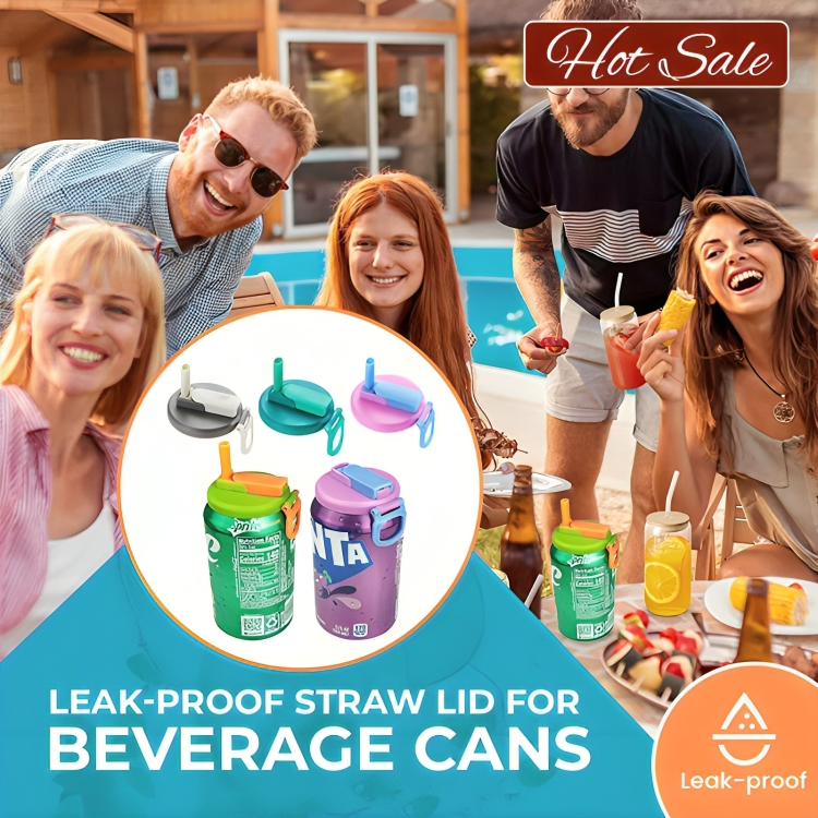 2 + 2 GRATIS VANDAAG | SipSeal⢠| Siliconen rietje Deksel van frisdrankblikje