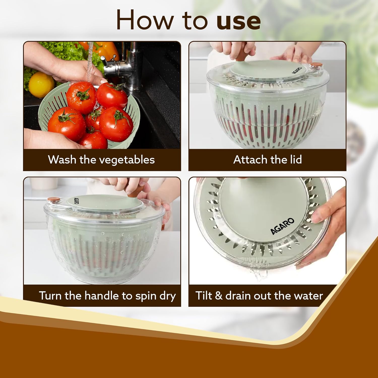 TIJDELIJK 50% KORTING | VegiSpin⢠| Reinigt fruit en groenten moeiteloos en grondig!