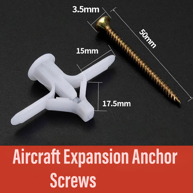 SecureScrew™ | Vliegtuig / Vlinder verlengbuizen & verzonken schroeven