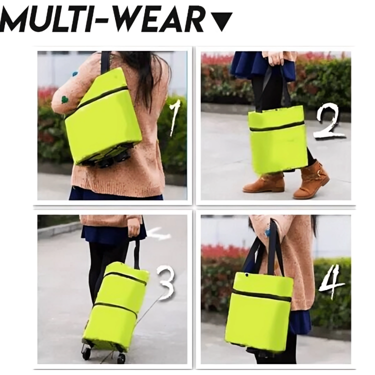 TIJDELIJK 50% KORTING | TrolleyTote™ | Gemakkelijk boodschappen doen!