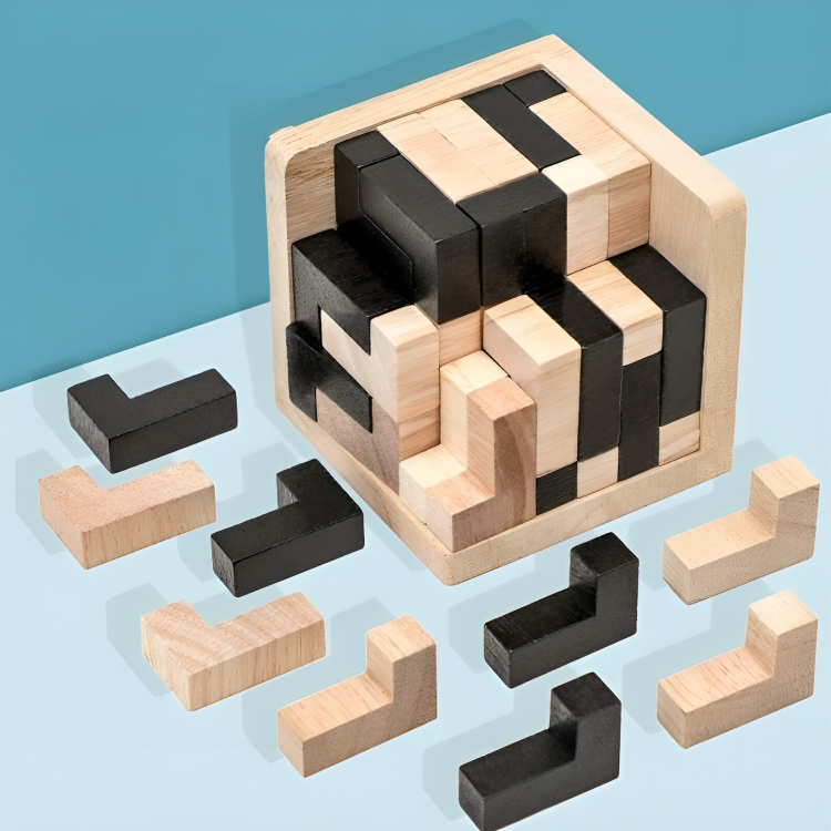 TIJDELIJK 50% KORTING | MindMaze⢠| 3D intelligent houten puzzelspel