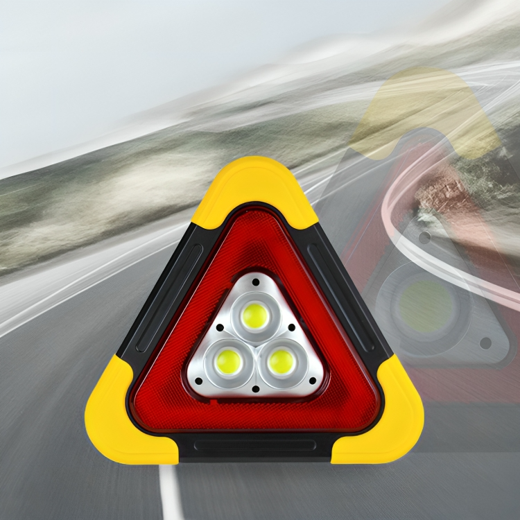 RoadSafe⢠| Driehoekige noodseinlamp op zonne-energie