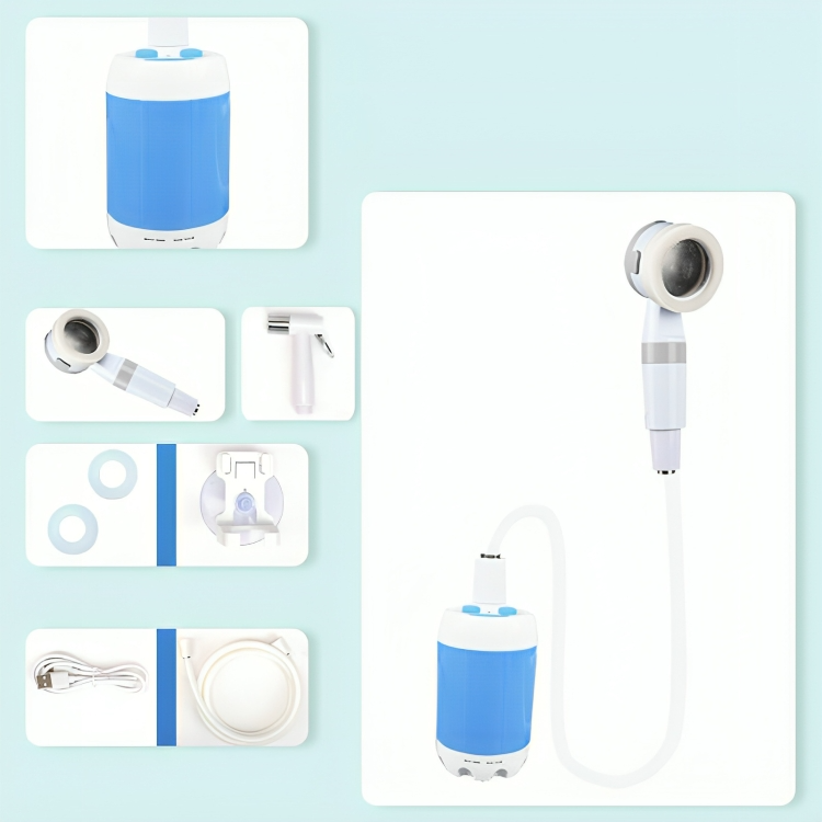 50% OFF VANDAAG | SplashPack™ | Draagbare campingdouche met pomp