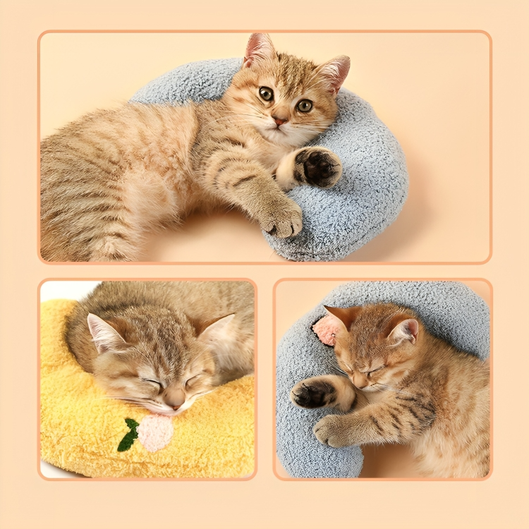 CuddlePaws⢠| Orthopedisch halvemaankussen voor huisdieren