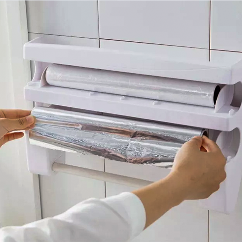 TIJDELIJK 50% KORTING | Wrapionix™ | 3 in 1 keukenrolhouder en kruidenorganiser