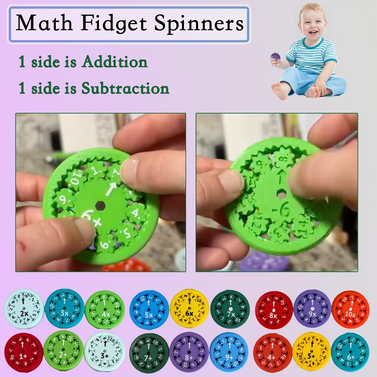 TIJDELIJK 50% KORTING | MathWiz™ | Wiskunde Fidget Spinner speelgoed