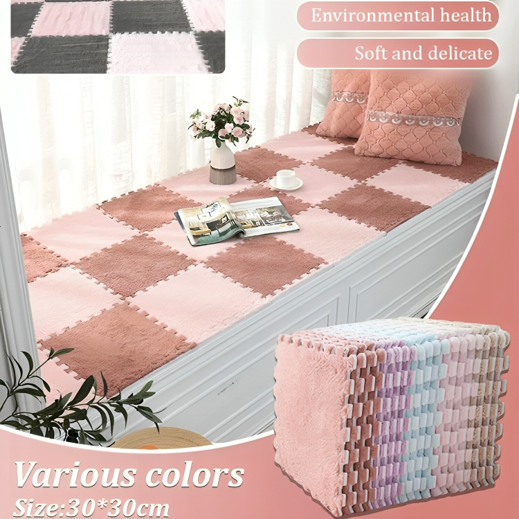 CozyTiles™ | Zacht, warm pluche puzzeldeken