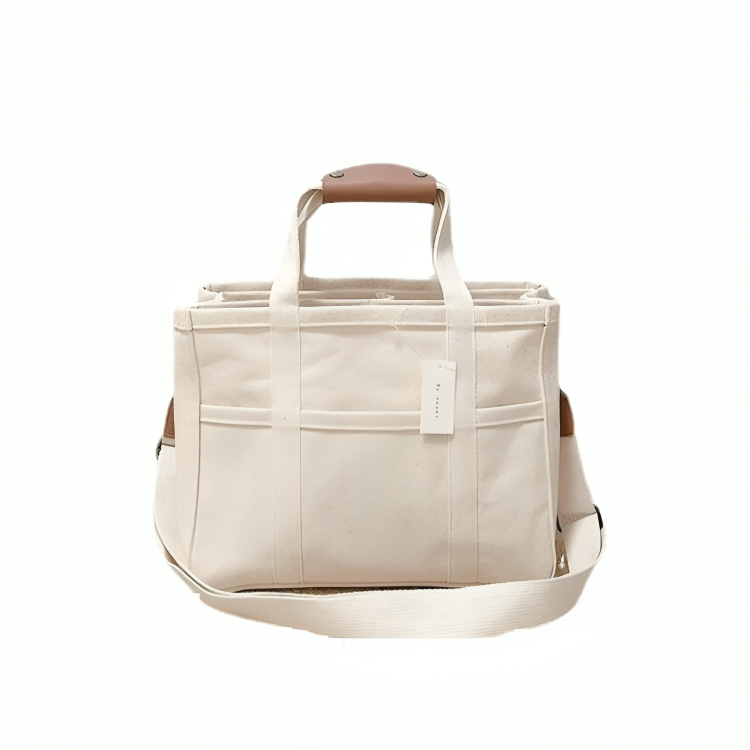 UrbanTote⢠| Canvas draagtas met meerdere zakken