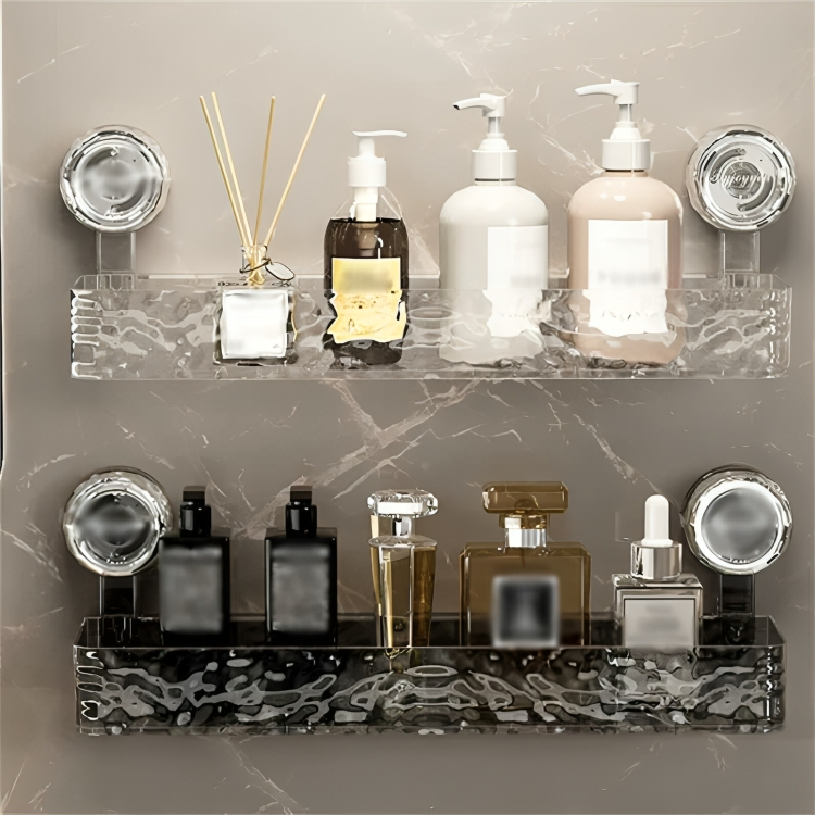 LuxeShelf⢠| Luxe zuignap douche organizer